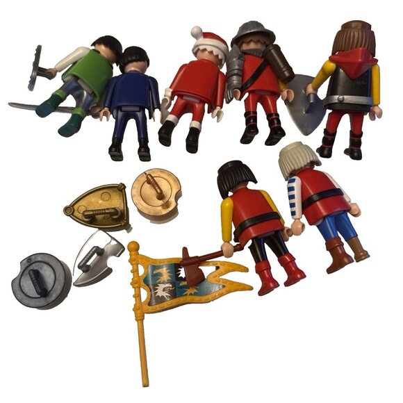 Vintage Playmobil Figures Mixed Lot of  Characters W/ Horses - Picture 5 of 7